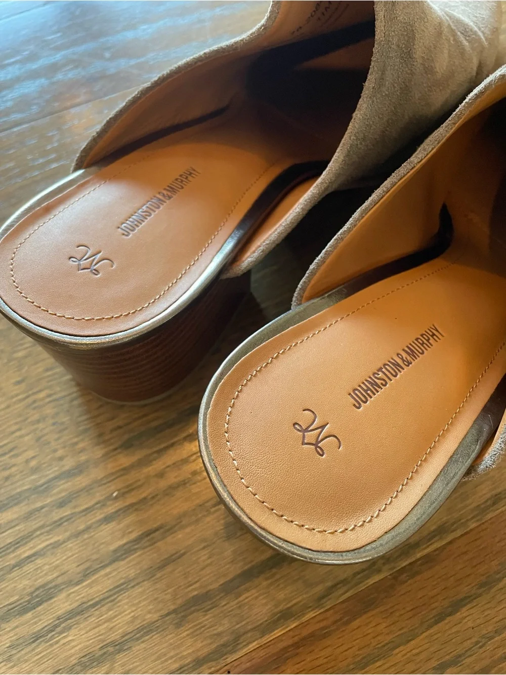 Johnston & Murphy suede slip